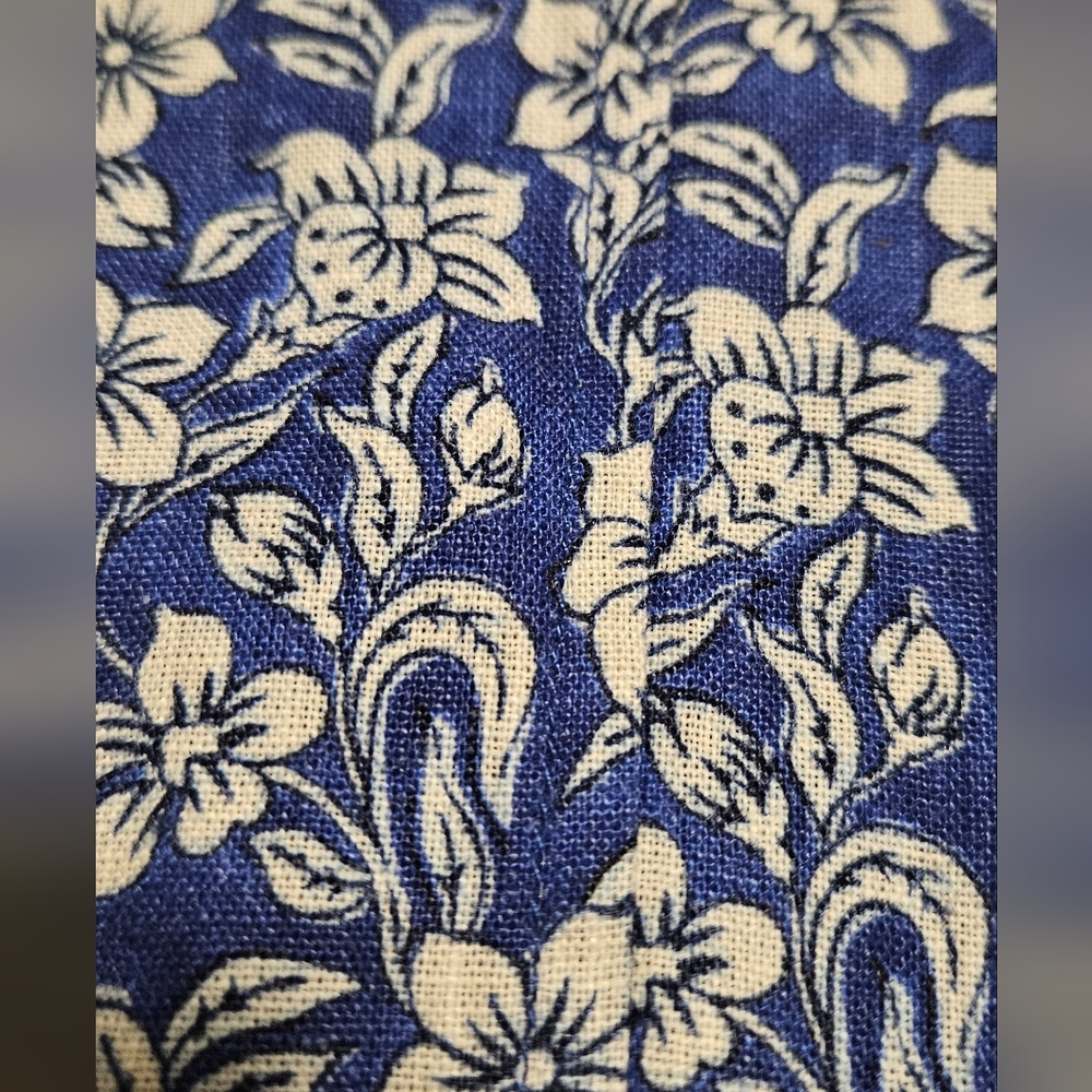 NWT J. McLaughlin Linen Rue Dress: Sleeveless: Color- Navy Blue: Size- Large - Picture 10 of 12